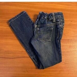 Boy's Old Navy Classic Demin Adjustable Snap Button Skinny Jeans Size 5
